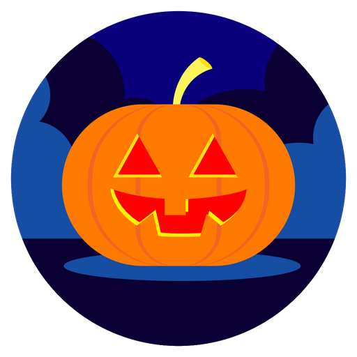 Halloween App Icons Png File (navy, teal, orange, red, black)