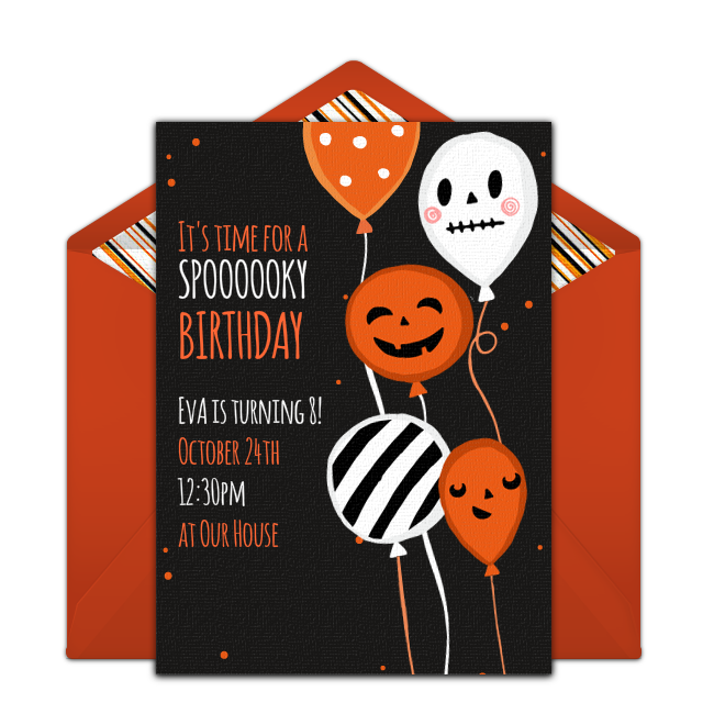 Halloween Birthday Party Png Photos (black, chocolate, white)