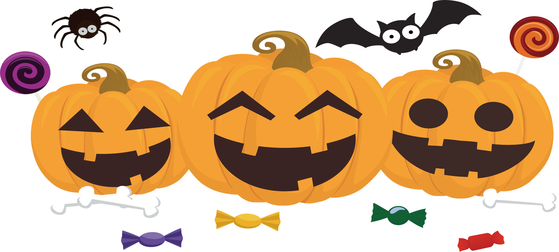 Halloween Candy Png Isolated Pic (black, white, orange)