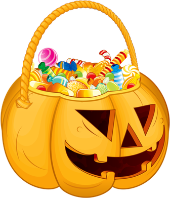 Halloween Candy Png Transparent (black, gold, orange)