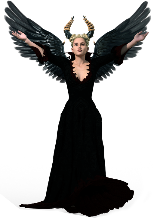 Halloween Costumes Angel Png Photo (black)