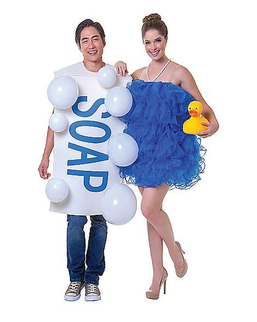 Halloween Costumes Couples Png File (white, gray, lavender, black, silver)