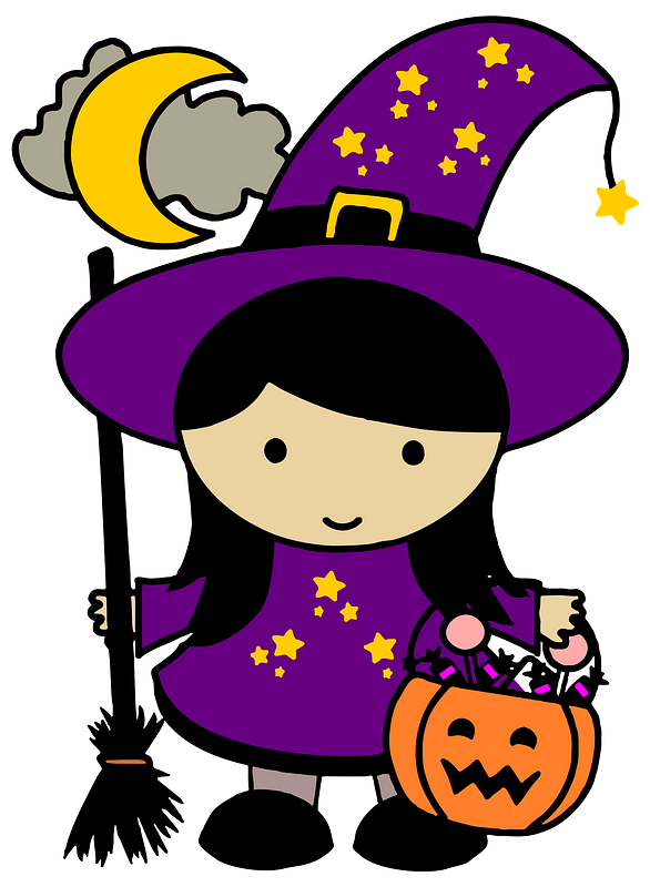 Halloween Costumes Cute Png Transparent (purple, gray, black, silver, pink)