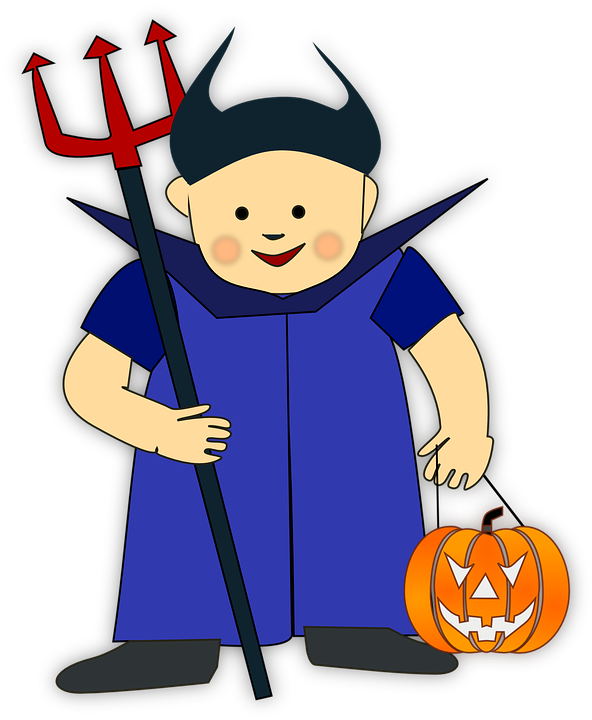 Halloween Costumes Devil Png Clipart (indigo, black, pink, navy)