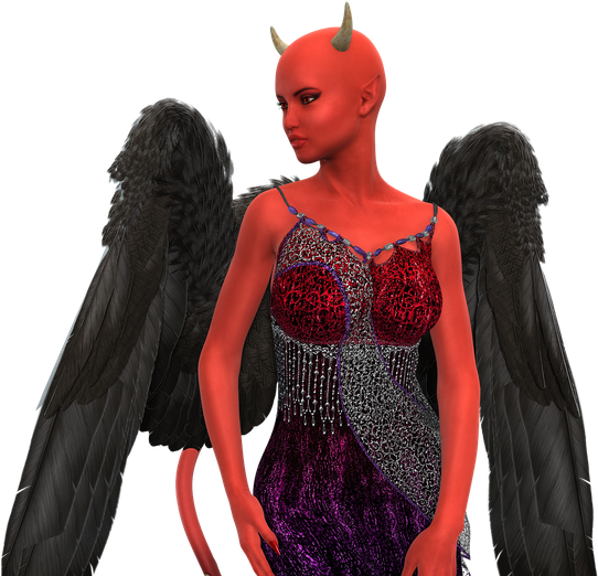 Halloween Costumes Devil Png Isolated File (black)