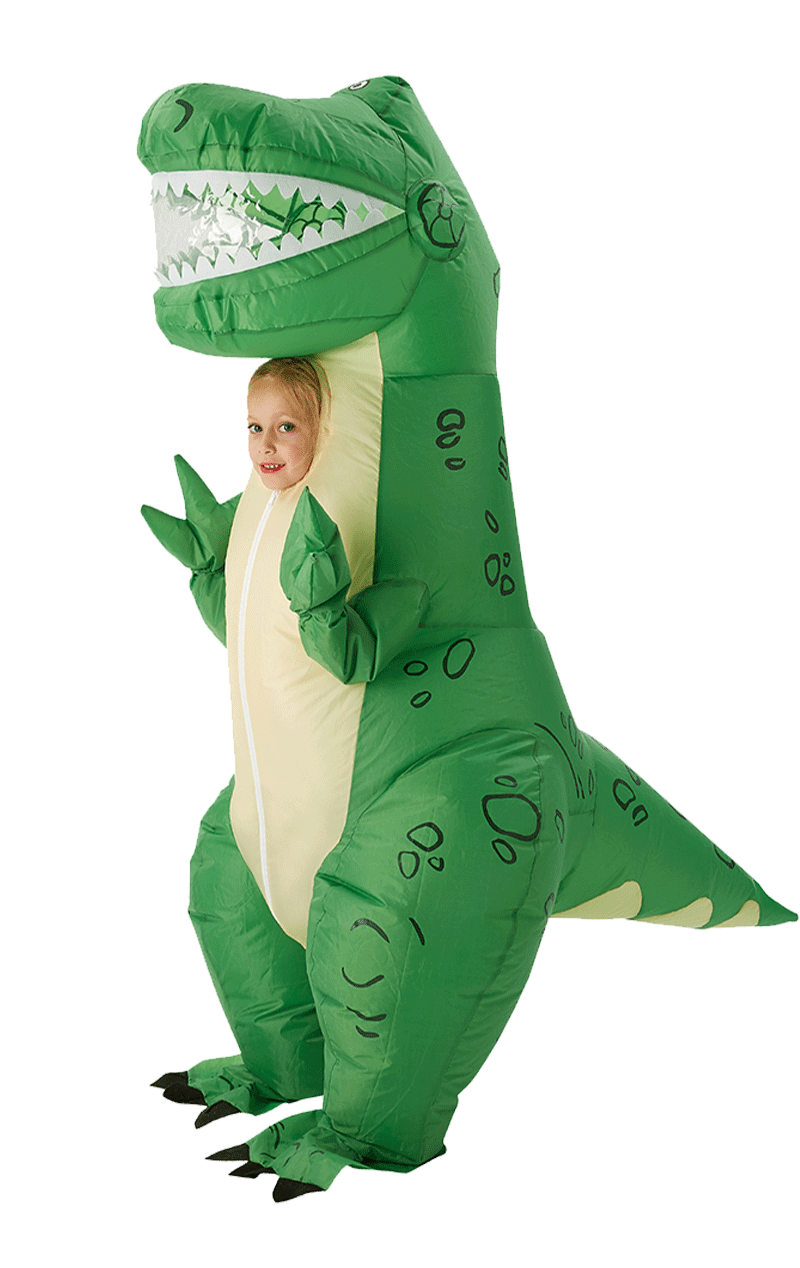 Halloween Costumes Dinosaur Png Image (teal, green, pink, white)