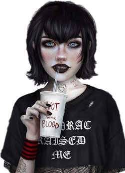 Halloween Costumes Emo Png Image (black)