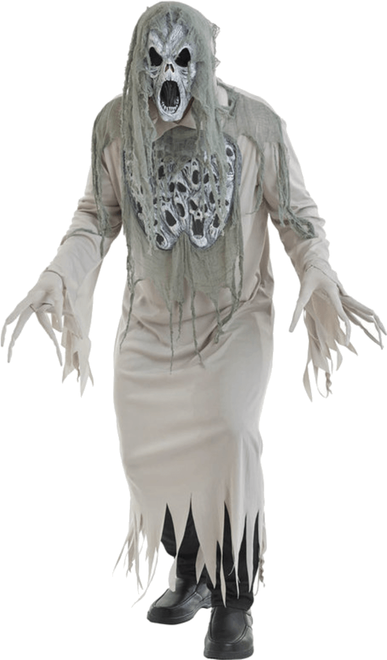 Halloween Costumes Ghost Png Free Download (black, silver)