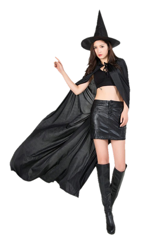 Halloween Costumes Hot Png Transparent (black)