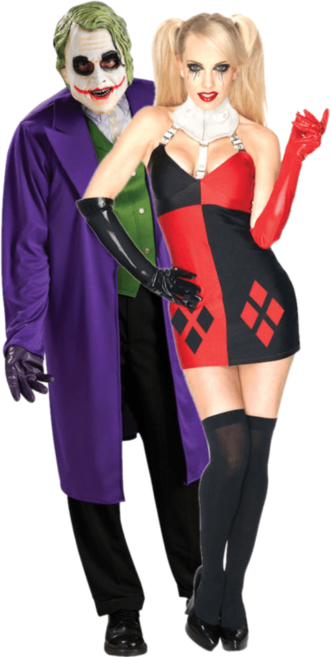 Halloween Costumes Joker Png File (indigo, black)