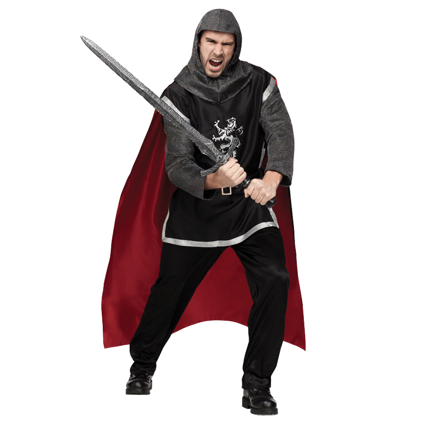 Halloween Costumes Knight Png Isolated Image (black)