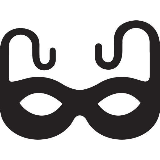 Halloween Costumes Mask Png Isolated Image (black)