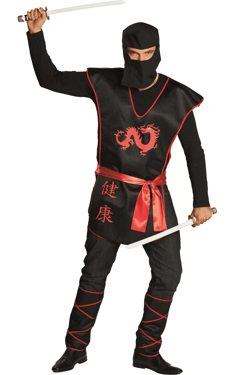 Halloween Costumes Ninja Png Pic (black, gray, white)