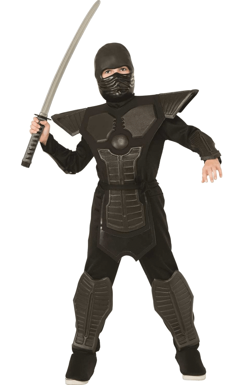 Halloween Costumes Ninja Png Transparent (black, maroon, gray)