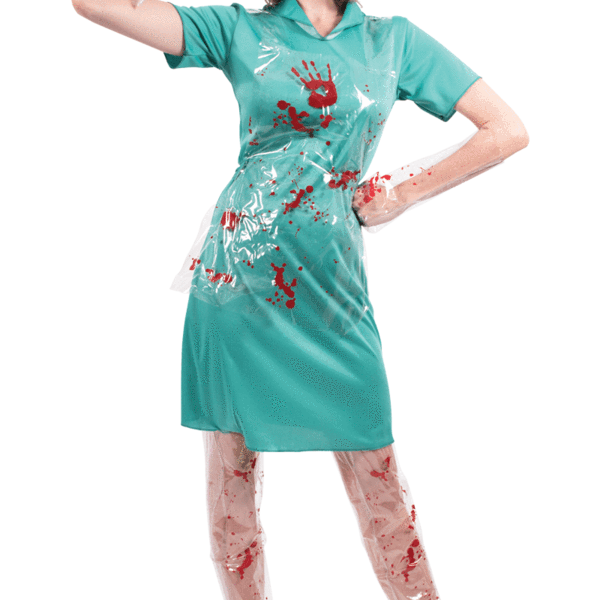 Halloween Costumes Nurse Png Image (teal, black)