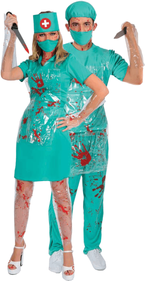 Halloween Costumes Nurse Png Isolated Hd (teal, black)