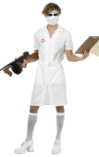 Halloween Costumes Nurse Png (black, white, lavender)