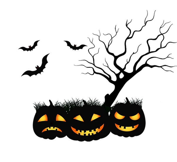 Halloween Decorations Png Isolated Hd (black)