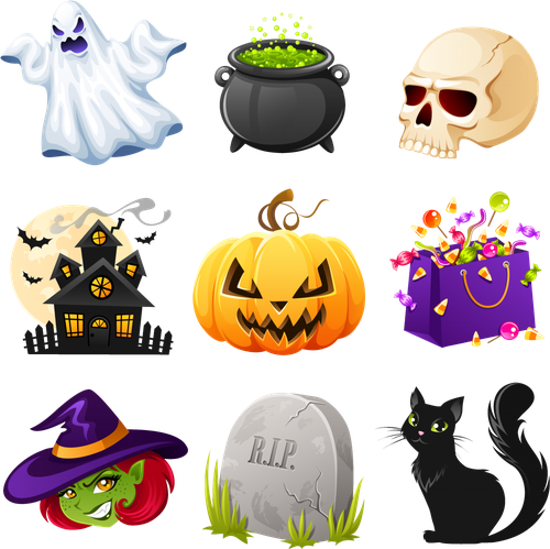 Halloween Decorations Png (black)