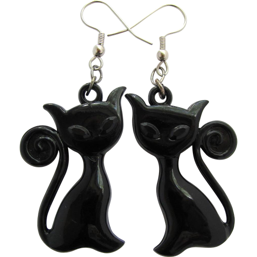 Halloween Earrings Png Pic (black)