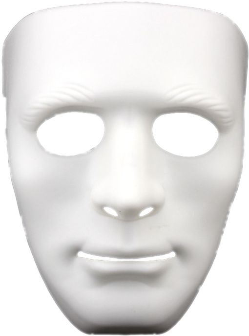 Halloween Face Mask Png Isolated Photos (black, white)