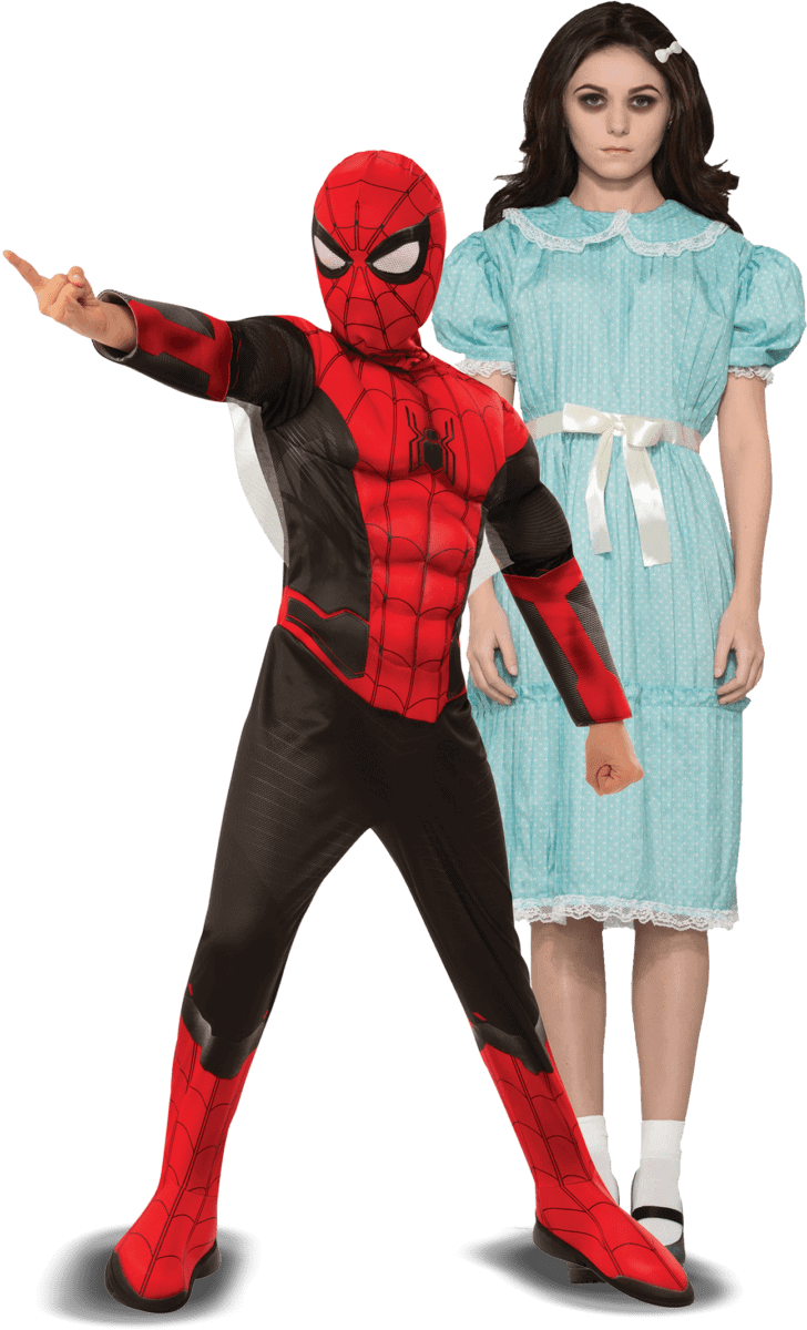 Halloween Family Costumes Png Image (black, gray)