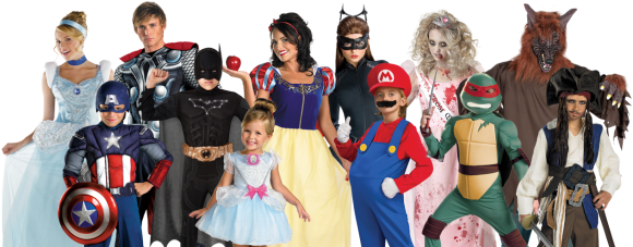 Halloween Family Costumes Png Transparent (black, silver)