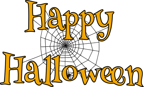 Halloween Font Transparent Png (black, orange)