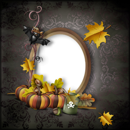 Halloween Frame Png Clipart (black)