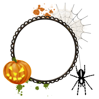 Halloween Frame Png Isolated File (black)