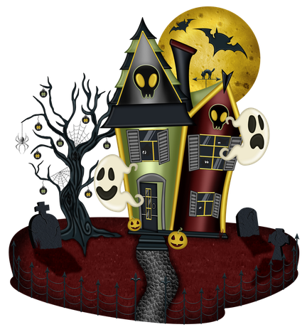 Halloween Gingerbread House Png Free Download (black, maroon)