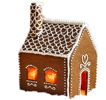 Halloween Gingerbread House Png Photo (black, maroon)