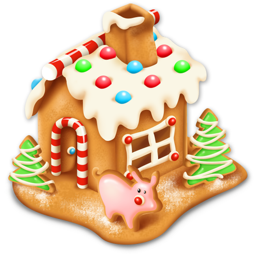 Halloween Gingerbread House Png Pic (black, gray, beige, white)