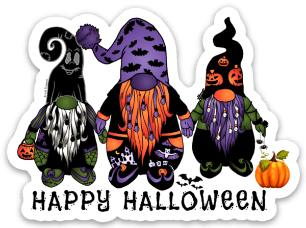 Halloween Gnomes Download Png Image (black, gray, white)