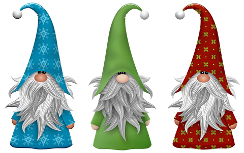 Halloween Gnomes Png Image (black, gray, silver)