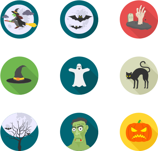 Halloween Icons Png Hd (teal, chocolate, gray, black, silver)