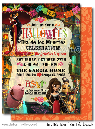 Halloween Invitations Png Isolated Photo (black, chocolate, salmon)