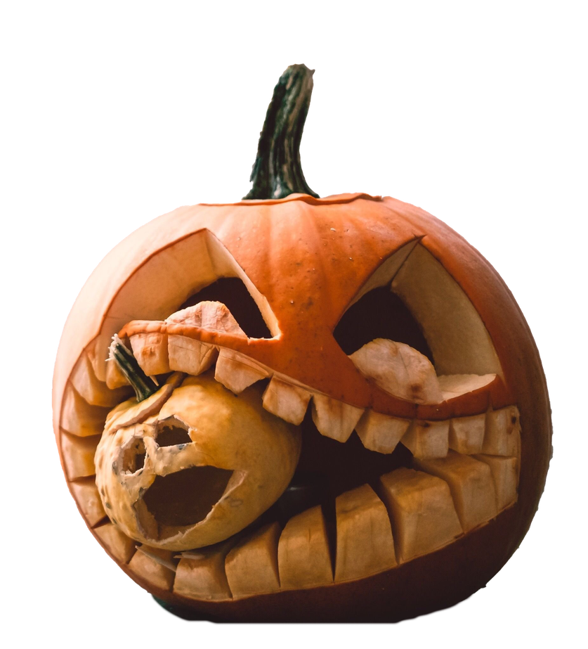 Halloween Jack O Lantern Png Transparent Image (black)