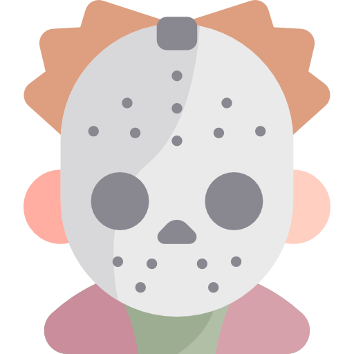 Halloween Jason Png File (salmon, white, gray, lavender, silver)