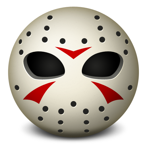 Halloween Jason Png Image (white, indigo, gray, black, silver)