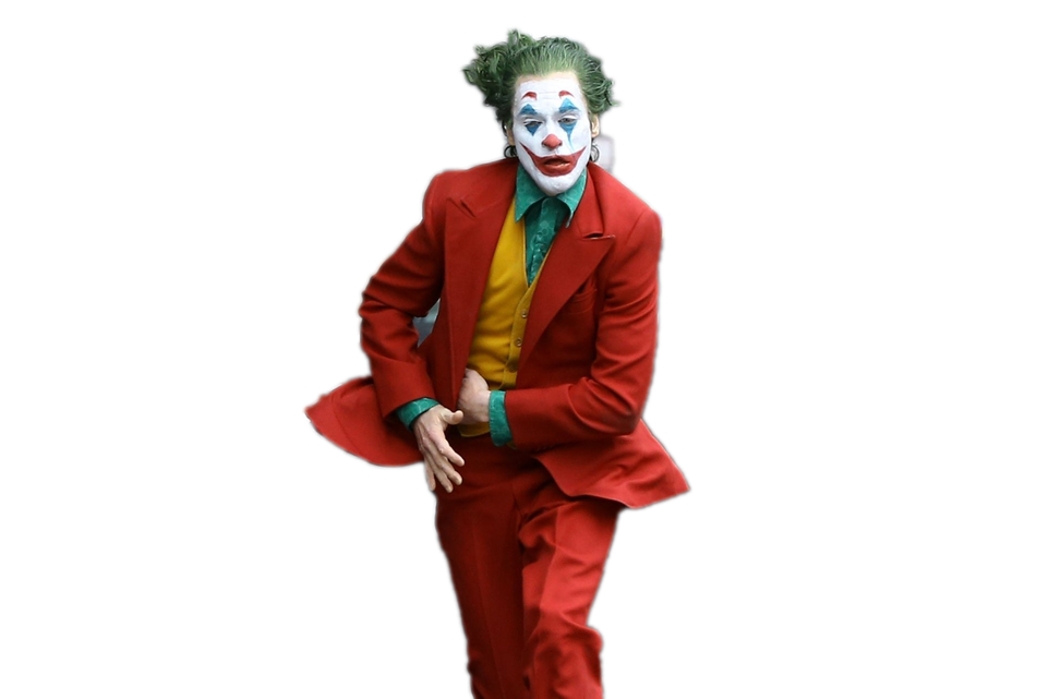 Halloween Joker Png File (black, maroon)