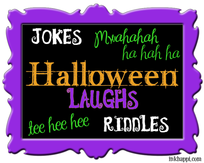 Halloween Jokes Png Image (plum, indigo, purple, lavender, black)