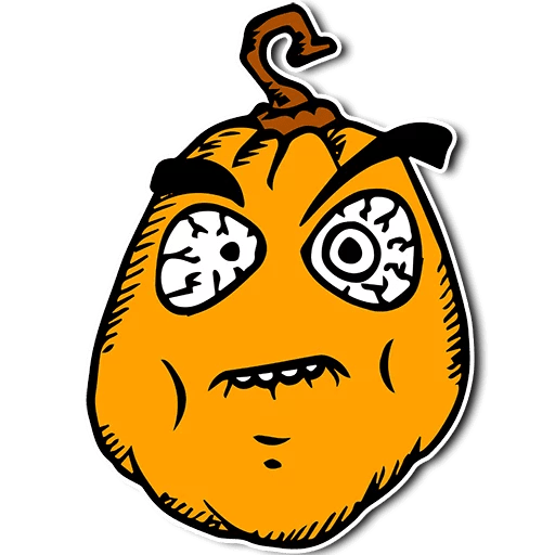 Halloween Memes Png File (black, orange, white)