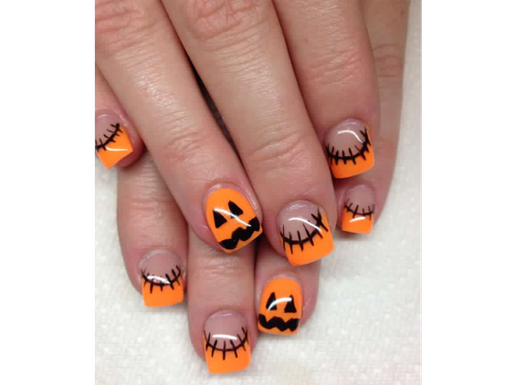 Halloween Nail Art Png File (black, beige)