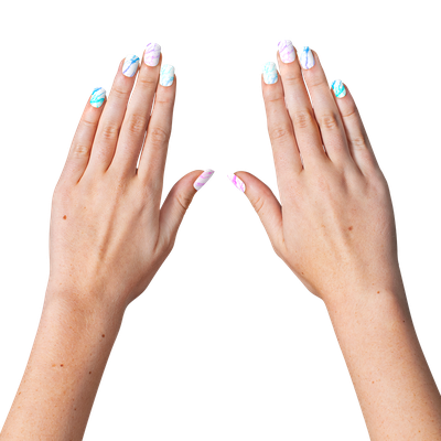 Halloween Nail Art Png Photo (black, pink)