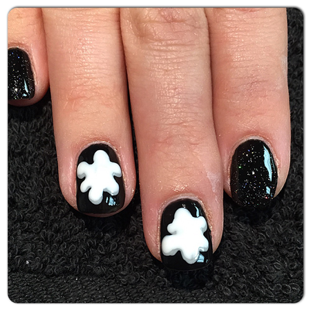 Halloween Nail Stickers Png (black, white)