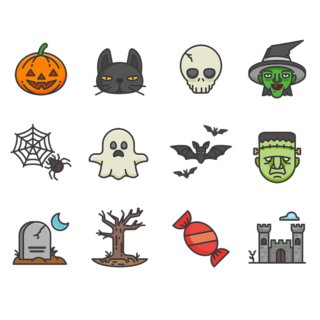 Halloween Ornaments Png Isolated Photos (beige, gray)