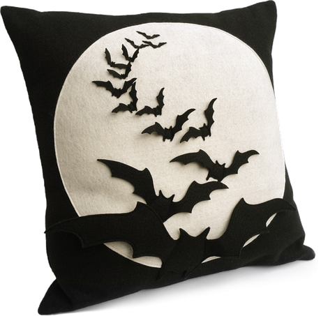 Halloween Pillows Png Isolated Photos (black)