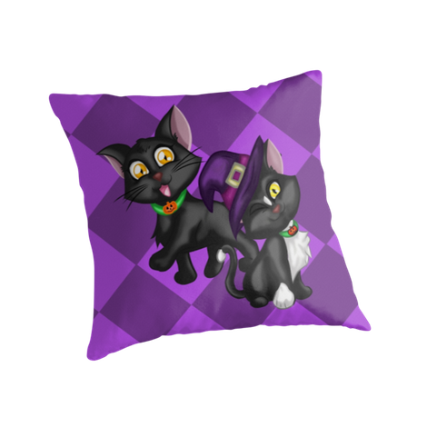 Halloween Pillows Png Photo (indigo, black, purple, gray)