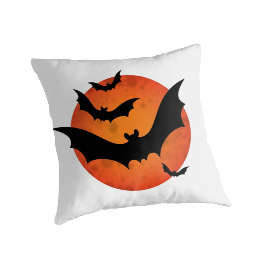 Halloween Pillows Png Pic (black, silver, lavender)